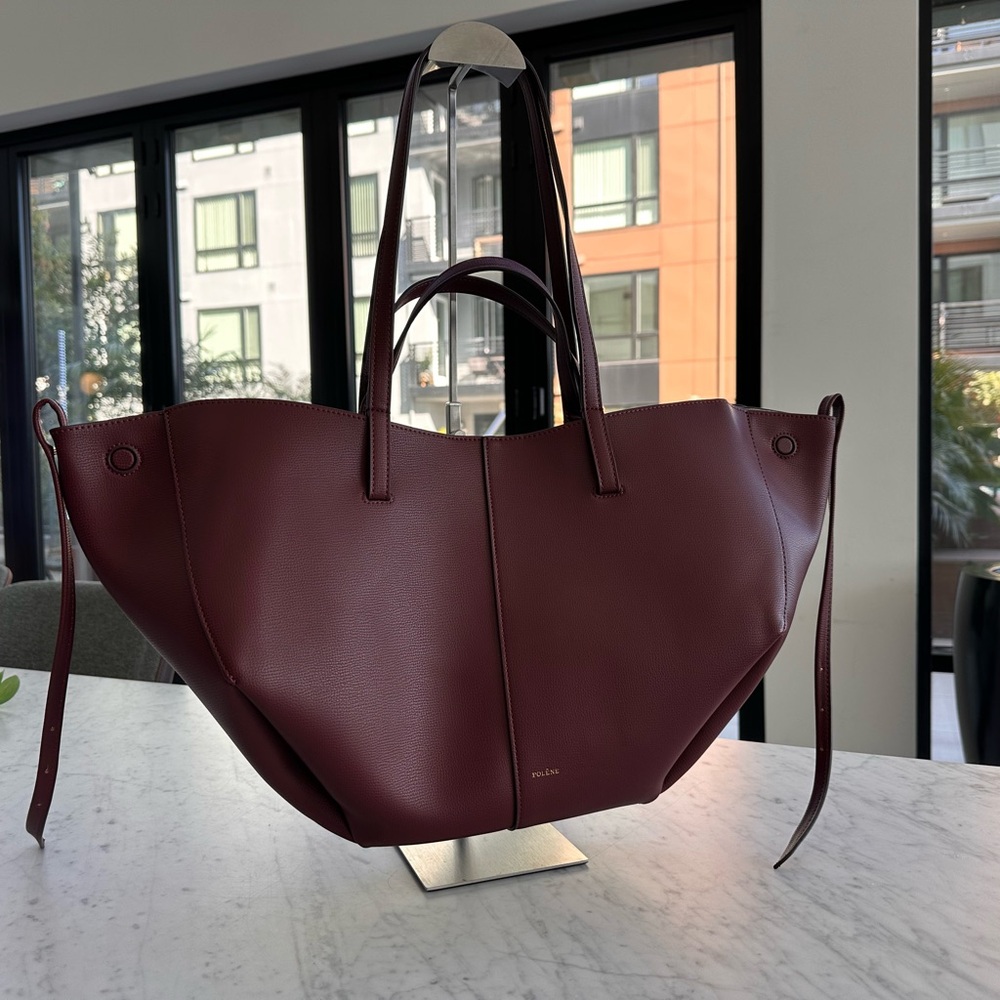 Polene Burgundy Tote Bag